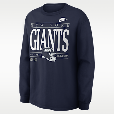 New York Giants Rewind Max90 Men's Nike NFL Long-Sleeve T-Shirt